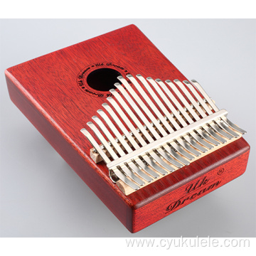 Textured red thumb piano